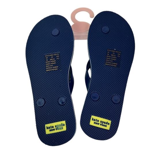 Kate Spade Lemon Zest Sandals Flip Flop Woman Size 7 - Picture 5 of 6